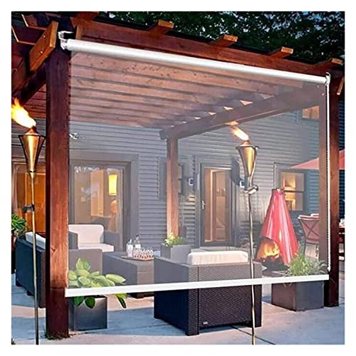 Transparente, wasserdichte Rollos für den Außenbereich, ideal für Garten, Balkon, Terrassentür, Pergola & Pavillon, anpassbare Größe 80x2 mit Beschlägen Transparente, wasserdichte Rollos für den Außenbereich, ideal für Garten, Balkon, Terrassentür, Pergola & Pavillon, anpassbare Größe 80x2 mit Beschlägen von Generisch