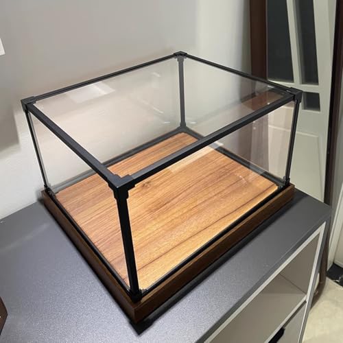 Transparente Acryl-Displaybox mit Aluminium-Rahmen, staubdichter Schutz für Helm, Handtaschen, Hut, Modellautos Vitrine Transparente Acryl-Displaybox mit Aluminium-Rahmen, staubdichter Schutz für Helm, Handtaschen, Hut, Modellautos Vitrine von Generisch
