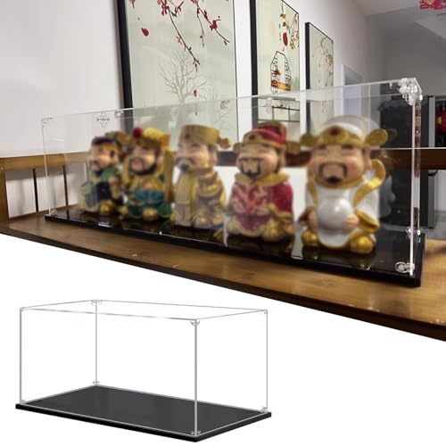 Transparente Acryl-Vitrine für Arbeitsplatte, staubdichter Schutz für Figuren, Spielzeug, Modelle und Kunstwerke Transparente Acryl-Vitrine für Arbeitsplatte, staubdichter Schutz für Figuren, Spielzeug, Modelle und Kunstwerke von Generisch