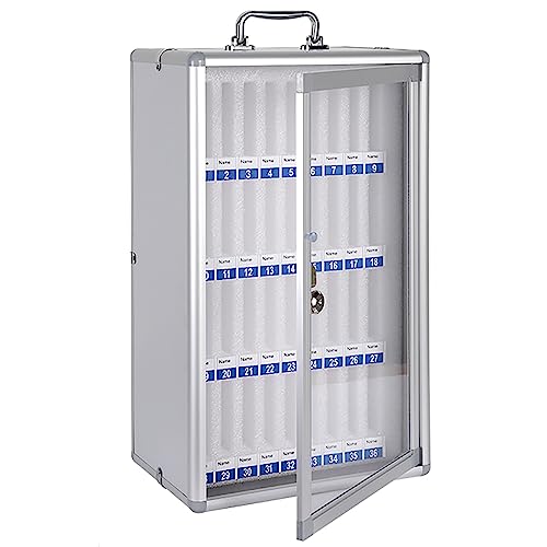Transparente Aluminiumbox für Handys, Sicherheitsschrank mit Griff und Schloss für MS und Büros, einfacher Zugriff, ideal für Arbeitsbereiche Transparente Aluminiumbox für Handys, Sicherheitsschrank mit Griff und Schloss für MS und Büros, einfacher Zugriff, ideal für Arbeitsbereiche von Generisch