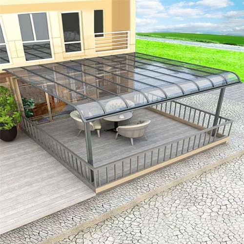 Transparente Gewächshaus-Dachbahnen, Tageslichtplatten, Polycarbonat-Dachbahn, Überdachung, Carport, Stadien, Busunterstände, Ersatzplatten, regenfeste Isolierung, leicht zu schneiden von Generisch