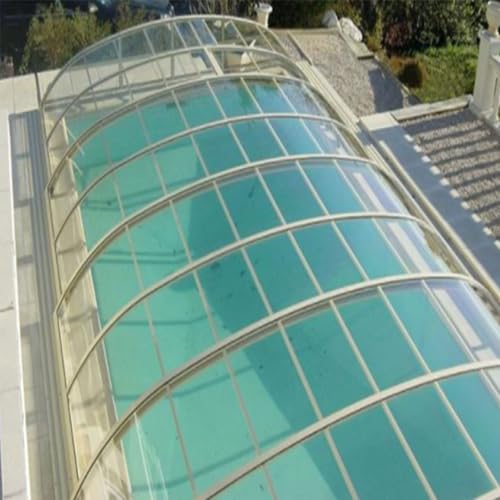 Transparente Gewächshaus-Dachbahnen, Tageslichtplatten, Polycarbonat-Dachbahn, Überdachung, Carport, Stadien, Busunterstände, Ersatzplatten, regenfeste Isolierung, leicht zu schneiden von Generisch