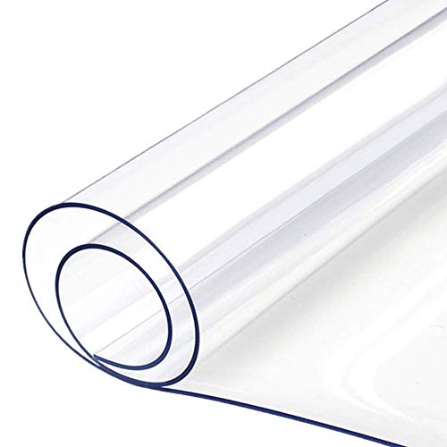 Transparente PVC-Bodenschutzmatte, 2 mm dick, 40 x 180 cm, Kratzschutz für Bürostühle und Tische, robustes Kissen, Teppich- und Bodenschutz, stoßfest von Generisch