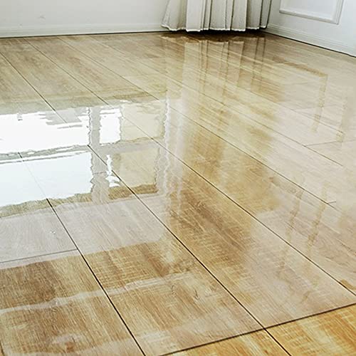Transparente PVC-Stuhlmatte für Hartholzböden, rutschfest, langlebiger Bodenschutz für Zuhause und Büro von Generisch