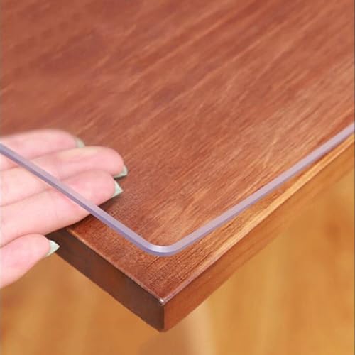 Transparente PVC-Tischdecke, ultradünne Schreibtischunterlage, kratzfeste Oberfläche für große Tische von Generisch