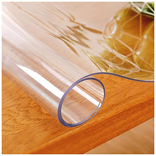 Transparente PVC-Tischdecke – wasserdichter Oberflächenschutz für Esstische und Schreibtische, individuelle Passform für optimalen Möbelschutz von Generisch
