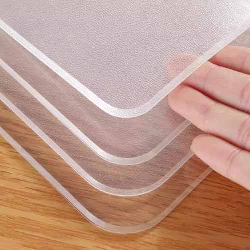 Transparente PVC-Tischdeckenfolie, wasserdicht, abwischbar, kratzfest, Kunststoffschutz für Ess- und Küchentisch Transparente PVC-Tischdeckenfolie, wasserdicht, abwischbar, kratzfest, Kunststoffschutz für Ess- und Küchentisch von Generisch