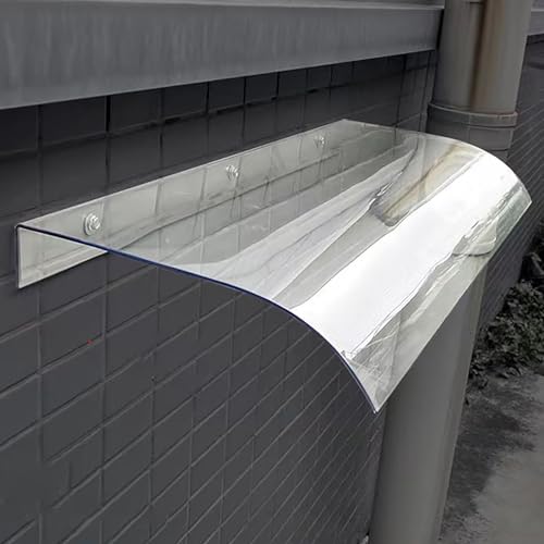 Transparente Polycarbonat-Baldachin für Türen & Fenster, UPF 50+ Sonnenschutz, Regenschutzmarkise, Außeneingangs-Abdeckung, Wetterbeständigkeit, einfache Installation Transparente Polycarbonat-Baldachin für Türen & Fenster, UPF 50+ Sonnenschutz, Regenschutzmarkise, Außeneingangs-Abdeckung, Wetterbeständigkeit, einfache Installation von Generisch