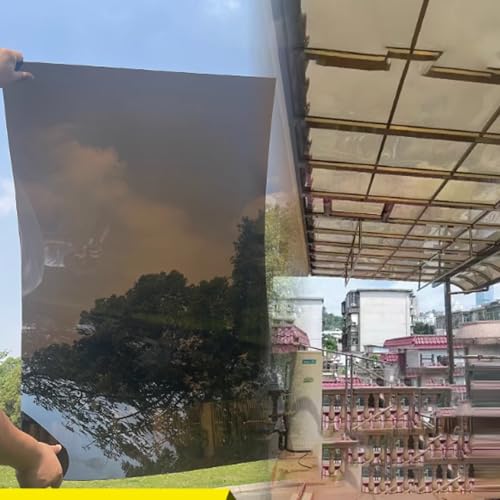 Transparente Polycarbonat-Dachbahnen, langlebig und leicht zu schneiden, ideal für Gewächshäuser, Schuppen, Terrassen und Trennwände von Generisch