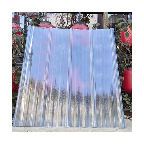Transparente Polycarbonat-Dachbahnen, teilbare Wellkunststoffplatten für Gewächshaus, Schuppen, Überdachung und Außenabdeckung, einfach zu schneiden und zu installieren von Generisch