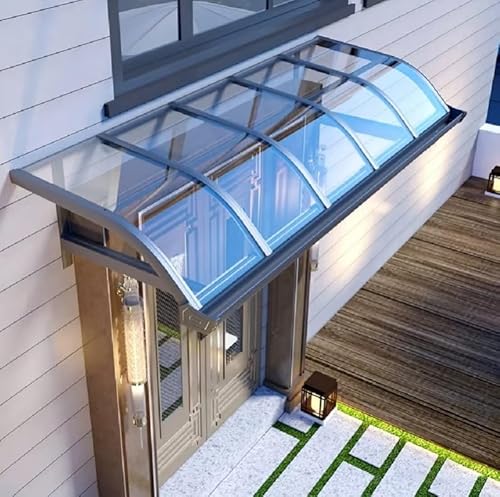 Transparente Polycarbonat-Dachbahnen mit UV-Schutz für den Außenbereich, leicht zuschneidbar für Regenpergolen, Gewächshäuser, Terrassen und Trennwände von Generisch