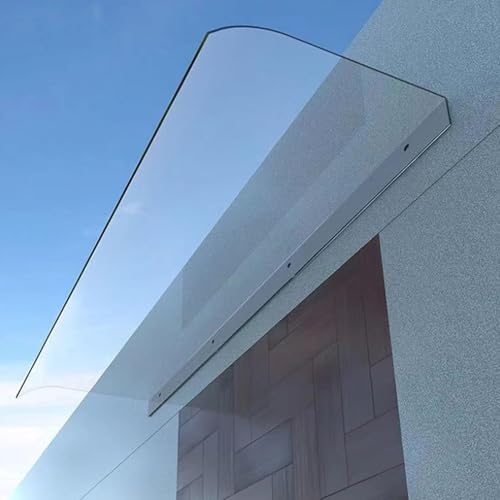 Transparente Polycarbonat-Überdachung für Fenster und Tür, Outdoor-Markise für Terrasse/Veranda, 40 x 100 cm, strapazierfähige Wetterschutzabdeckung von Generisch