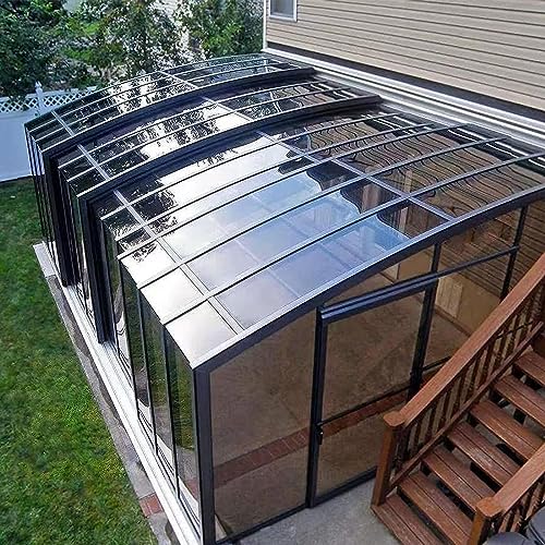 Transparente Polycarbonatplatten, UV-beständige Acryl-Kunststoffplatten für Heimwerker, Gewächshaus, Carport, Stadien und Busunterstände, regenfeste Dacheindeckung, 0,8 x 20 m von Generisch