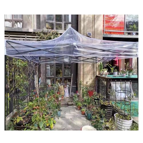 Transparente Pop-Up-Pavillon-Abdeckung, wasserdicht, strapazierfähig, Überdachungszelt, PVC-Abdeckung, Gartenmarkise für den Außenbereich, Terrassenabdeckung von Generisch