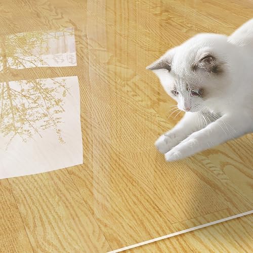 Transparente Schreibtischstuhlmatte, 1,5 x 2,1 m – strapazierfähiger, transparenter Teppich zum Schutz des Bodens, kratzfester Teppichläufer für Bürostühle, perfekt für Fliesen- und Hartholzböden von Generisch
