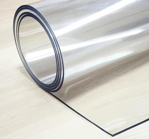 Transparente Tischdecke und Tischschutz aus 1,5 mm Folie in Glasoptik. Maße und Größen können individuell ausgewählt Werden. (70 x 170 cm) von Generisch