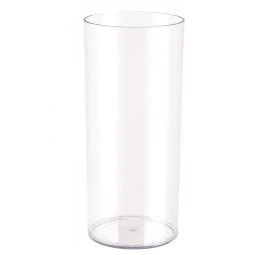 Transparente hohe Blumenvase, Zylindervase aus Acryl für Hochzeit und Heimdekoration, transparent, rustikaler Mittelpunkt für frische Blumen, Hydrokulturpflanzen, DIY (12 x 20 cm) von Generisch