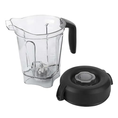 Transparenter 2-Liter-Behälter for Lebensmittelmixer mit Ersatzklingenabdeckung, passend for 64-Unzen-Behälter. von Generisch