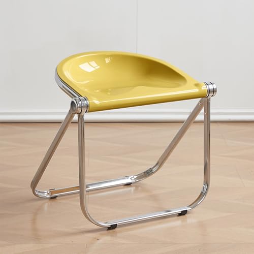 Transparenter Acryl-Klappstuhl - Einfacher moderner faltbarer Hocker für den Heimgebrauch, platzsparendes Design, keine Installation erforderlich von Generisch
