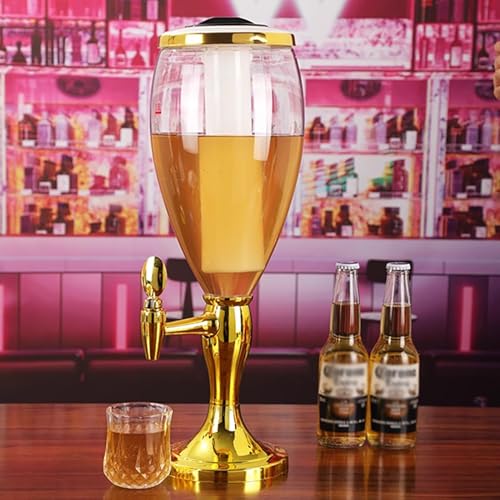 Transparenter Getränkespender mit Zapfhahn, abnehmbare Eiszapfen zum Servieren von Getränken auf dem Tisch von Generisch