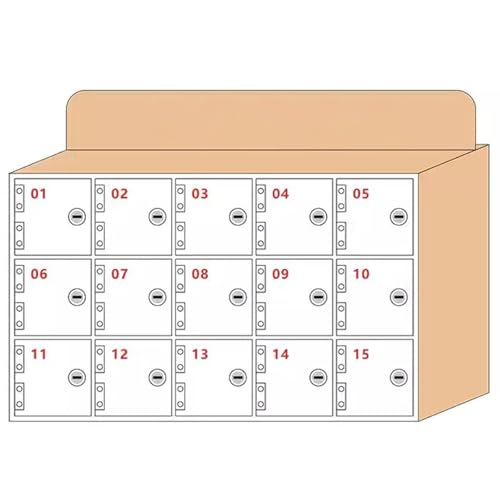 Transparenter Handy-Aufbewahrungs-Organizer zur Wandmontage, sicheres Schloss, Handy-Zubehör, Aufbewahrungsbox, platzsparend, ideal für Zuhause und Büro Transparenter Handy-Aufbewahrungs-Organizer zur Wandmontage, sicheres Schloss, Handy-Zubehör, Aufbewahrungsbox, platzsparend, ideal für Zuhause und Büro von Generisch