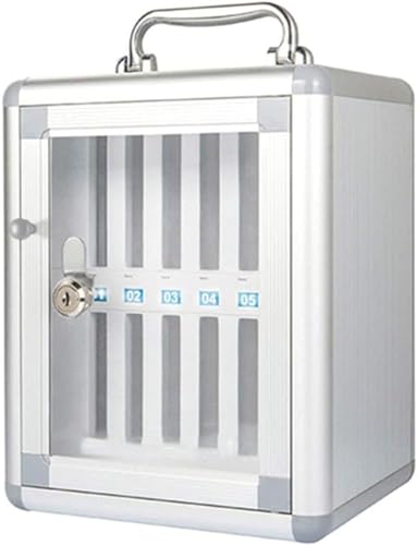 Transparenter Handy-Aufbewahrungsschrank, sicherer Tresor mit nummerierten Schließfächern für Schulen, Fabriken und Prüfungen (Größe:12) von Generisch