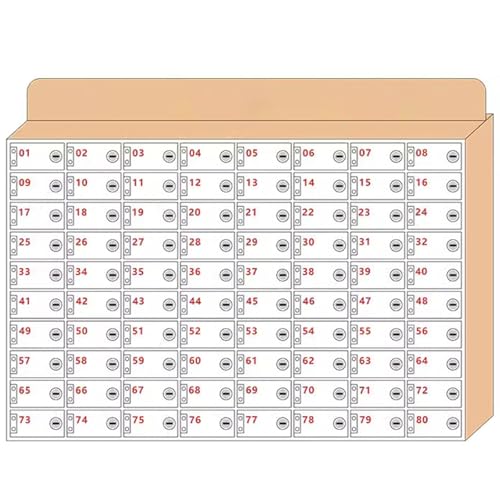 Transparenter Handy-Aufbewahrungsschrank – Wandmontierbarer Tresor für Fabrikpersonal & Studenten – Verriegelung für 6–100 Telefone (A 80-Bit) von Generisch