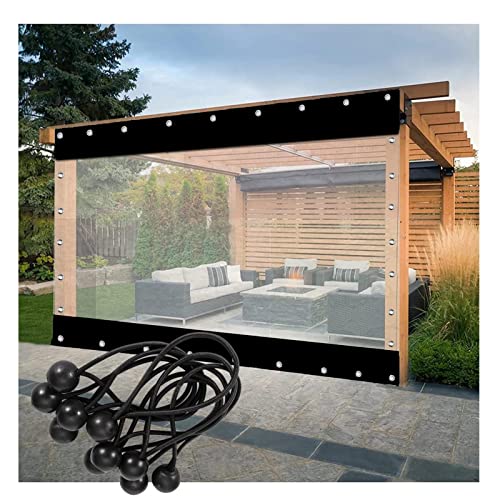 Transparenter PVC-Planen-Vorhang mit Ösen – strapazierfähig & wasserdicht für Pergola & Terrasse Seitenschutz Transparenter PVC-Planen-Vorhang mit Ösen – strapazierfähig & wasserdicht für Pergola & Terrasse Seitenschutz von Generisch