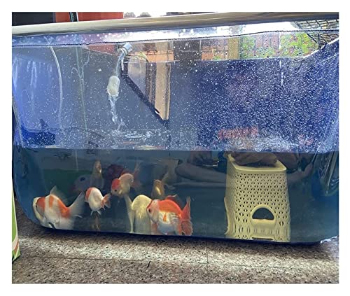 Transparenter PVC-Wassertank mit Stahlrahmen, mit Sichtfeld und Ablassventil, für Fischteiche und Aquarien im Freien Transparenter PVC-Wassertank mit Stahlrahmen, mit Sichtfeld und Ablassventil, für Fischteiche und Aquarien im Freien von Generisch