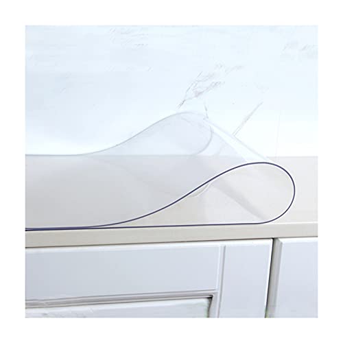Transparenter Tischdeckenschutz, transparent, PVC, rutschfest, wasserdicht, hitzebeständig, weiche Glasabdeckung für Küche, Wohnzimmer oder Garten Transparenter Tischdeckenschutz, transparent, PVC, rutschfest, wasserdicht, hitzebeständig, weiche Glasabdeckung für Küche, Wohnzimmer oder Garten von Generisch