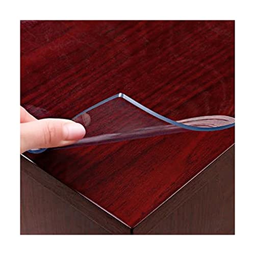 Transparenter Tischdeckenschutz, transparentes PVC, rutschfest, wasserdicht, hitzebeständig, weiche Glasabdeckung für Küche, Wohnzimmer oder Garten Transparenter Tischdeckenschutz, transparentes PVC, rutschfest, wasserdicht, hitzebeständig, weiche Glasabdeckung für Küche, Wohnzimmer oder Garten von Generisch