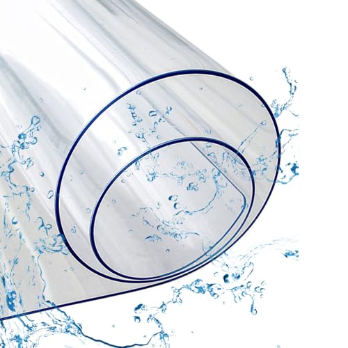 Transparenter Tischschutz, 120 x 120 cm, PVC-Tischabdeckung, waschbare Möbelschutzfolie, ideal für Holzküche und Esszimmer, Tischplatte. Transparenter Tischschutz, 120 x 120 cm, PVC-Tischabdeckung, waschbare Möbelschutzfolie, ideal für Holzküche und Esszimmer, Tischplatte. von Generisch