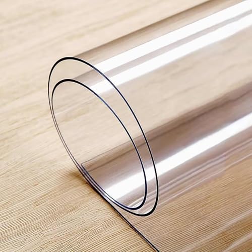 Transparenter Tischschutz, 61 x 121,9 cm, 2 mm dick, wasserdichte PVC-Abdeckung, Schreibtischunterlage und Schreibblock für Esszimmer und Couchtisch, Oberflächenschutz Transparenter Tischschutz, 61 x 121,9 cm, 2 mm dick, wasserdichte PVC-Abdeckung, Schreibtischunterlage und Schreibblock für Esszimmer und Couchtisch, Oberflächenschutz von Generisch