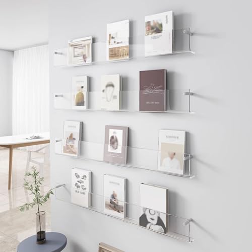 Transparenter Zeitschriftenständer zur Wandmontage, 2-lagig, für Zuhause, Büro, Schule und Wartezimmer, Literaturaufbewahrung, 70 x 5 x 15 cm Transparenter Zeitschriftenständer zur Wandmontage, 2-lagig, für Zuhause, Büro, Schule und Wartezimmer, Literaturaufbewahrung, 70 x 5 x 15 cm von Generisch