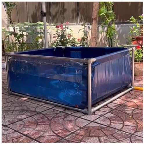 Transparenter faltbarer PVC-Aquarium, langlebiger und tragbarer Fischteich für den Außen- und Innenbereich, ideal für Koi, Fische und Schildkröten von Generisch
