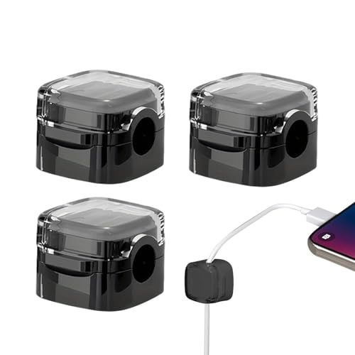Transparenter magnetischer Kabel-Organizer – Handy-Ladekabel-Aufbewahrungsbox, Kabelmanagement für den Schreibtisch | Tür-Organizer aus Metall für den Nachttisch für die Wand Transparenter magnetischer Kabel-Organizer – Handy-Ladekabel-Aufbewahrungsbox, Kabelmanagement für den Schreibtisch | Tür-Organizer aus Metall für den Nachttisch für die Wand von Generisch