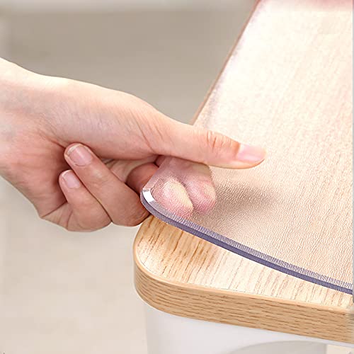Transparenter matter PVC-Tischschutz, hitzebeständige Schreibtischunterlage, wählbare Größe 1 mm (110 x 280 cm), für Büro und Esstisch, leicht zu reinigen von Generisch