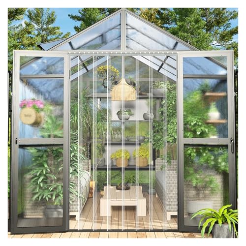 Transparenter weicher PVC-Türvorhang, vertikale Jalousien für Geschäfte, Garagen, Terrassen, Gewächshäuser, Kühler und Lagerhallen, 135 x 200 cm, einfach zu installieren, ideal für Energieeffizienz Transparenter weicher PVC-Türvorhang, vertikale Jalousien für Geschäfte, Garagen, Terrassen, Gewächshäuser, Kühler und Lagerhallen, 135 x 200 cm, einfach zu installieren, ideal für Energieeffizienz von Generisch