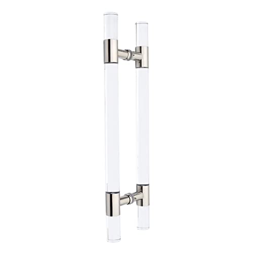 Transparentes Duschglastürgriff-Set, Acryl, H-Form, Scheunentürgriffe für innen und außen, Push-Pull, Back-to-Back-Modell Transparentes Duschglastürgriff-Set, Acryl, H-Form, Scheunentürgriffe für innen und außen, Push-Pull, Back-to-Back-Modell von Generisch