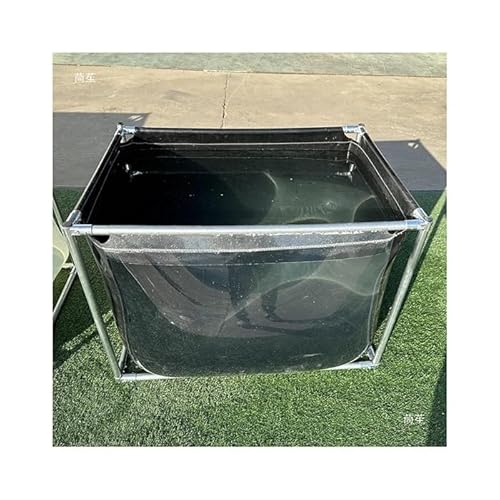 Transparentes PVC-Canvas-Schwimmbecken mit Stahlrahmen und Sichtfenster, ideal für Aquarien, Koiteiche und Goldfisch-Aquarien, mit Ablassventil für einfache Wartung Transparentes PVC-Canvas-Schwimmbecken mit Stahlrahmen und Sichtfenster, ideal für Aquarien, Koiteiche und Goldfisch-Aquarien, mit Ablassventil für einfache Wartung von Generisch