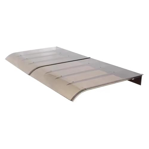 Transparentes Polycarbonat-Türvordach, gebogene Außenmarkise für Sonnen- und Regenschutz, perfekt für Garten, Hinterhof, Terrasse von Generisch