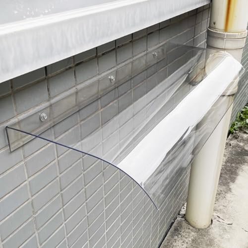 Transparentes Türvordach – 50 x 120 cm Polycarbonat-Außenabdeckung, einfache Installation, bügellose Terrassenmarkise für Regenschutz, witterungsbeständig, stilvolles Design Transparentes Türvordach – 50 x 120 cm Polycarbonat-Außenabdeckung, einfache Installation, bügellose Terrassenmarkise für Regenschutz, witterungsbeständig, stilvolles Design von Generisch