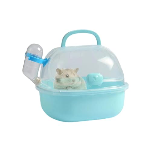 Transportbox Hamster Mit Wasserflasche, Tragbare Transportbox Kleintiere Reisebox Tragekäfig Kleintier-Transportkäfig Mit Griff, Tragbarer Hamster-Transportkäfig Für Rennmäuse, Mäuse, Zwerghamster Transportbox Hamster Mit Wasserflasche, Tragbare Transportbox Kleintiere Reisebox Tragekäfig Kleintier-Transportkäfig Mit Griff, Tragbarer Hamster-Transportkäfig Für Rennmäuse, Mäuse, Zwerghamster von Generisch