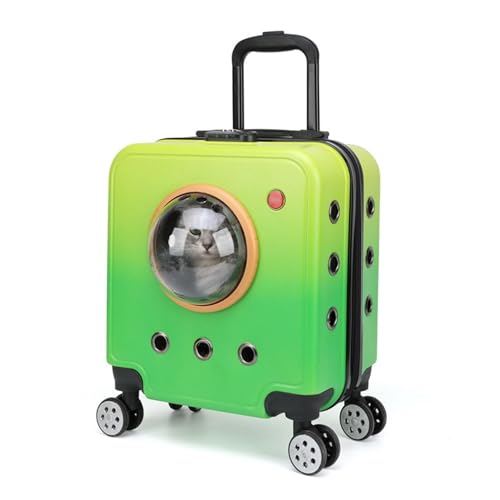 Transportbox für Haustiere auf Rädern, große Kapazität, atmungsaktiver Trolley-Koffer mit Universalrädern und Zahlenschloss für Katzen und kleine Haustiere Transportbox für Haustiere auf Rädern, große Kapazität, atmungsaktiver Trolley-Koffer mit Universalrädern und Zahlenschloss für Katzen und kleine Haustiere von Generisch