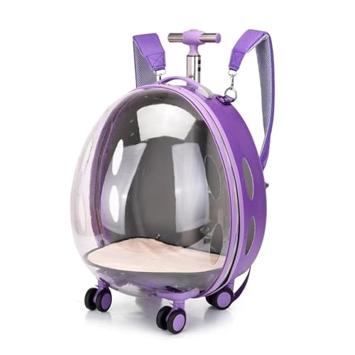 Transporttasche für Haustiere auf Rädern, transparenter Trolley für Katzen und Hunde, Rucksack mit großer Kapazität, tragbare Raumkapsel Transporttasche für Haustiere auf Rädern, transparenter Trolley für Katzen und Hunde, Rucksack mit großer Kapazität, tragbare Raumkapsel von Generisch