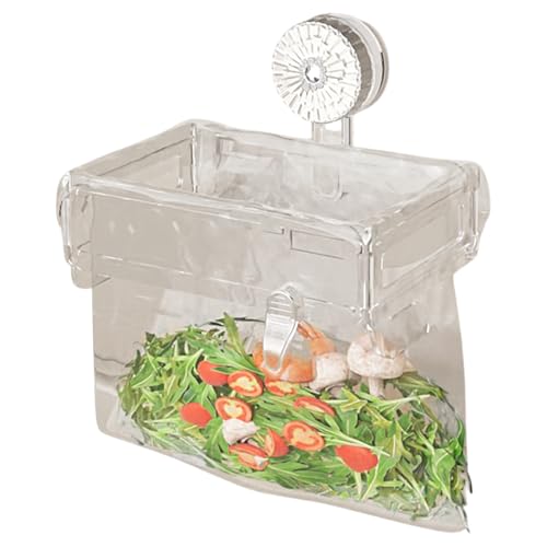 Trash Holder, Cabinet Rack, Garbage Hanger, Foldable Suction Design, Wall Mount Function, ABS Material, 7.28x4.92 inches, Kitchen Bathroom Use for Waste, Cupboards, Organizing von Generisch