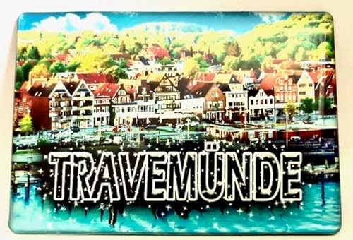 Travemünde Ostsee Kühlschrankmagnet Deutschland Souvenir Mecklenburg Vorpommern Reiseandenken Travemünde Fridge Magnet von Generisch