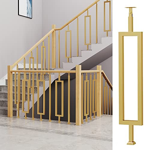 Treppengeländer Gold Metall DIY Geländersystem für Deck, Veranda, Stufen, Garten - Outdoor Treppen Umbau Zubehör Treppengeländer Gold Metall DIY Geländersystem für Deck, Veranda, Stufen, Garten - Outdoor Treppen Umbau Zubehör von Generisch