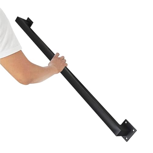 Treppengeländer mit quadratischem Rohr, modernes Industriedesign für Innen- und Außentreppen, 200 kg Tragkraft, rutschfester Haltegriff aus Karbonstahl, 4 Abschnitte, 3 m Treppengeländer mit quadratischem Rohr, modernes Industriedesign für Innen- und Außentreppen, 200 kg Tragkraft, rutschfester Haltegriff aus Karbonstahl, 4 Abschnitte, 3 m von Generisch