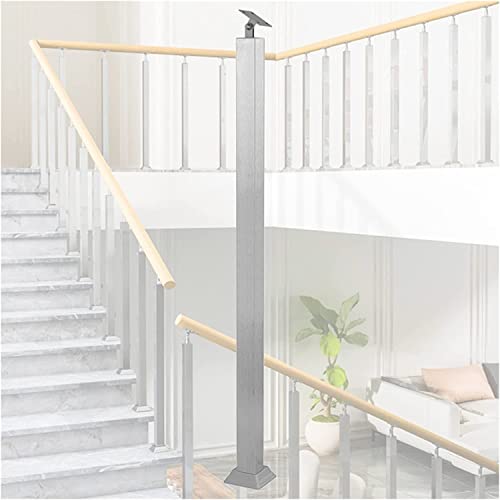 Treppengeländerpfosten aus Holz für den Außenbereich, Sicherheitshandlauf für Außentreppen, Balustrade für Dachböden, Villen, Korridore und Gärten, langlebige Schmiedeeiserne Unterstützung von Generisch